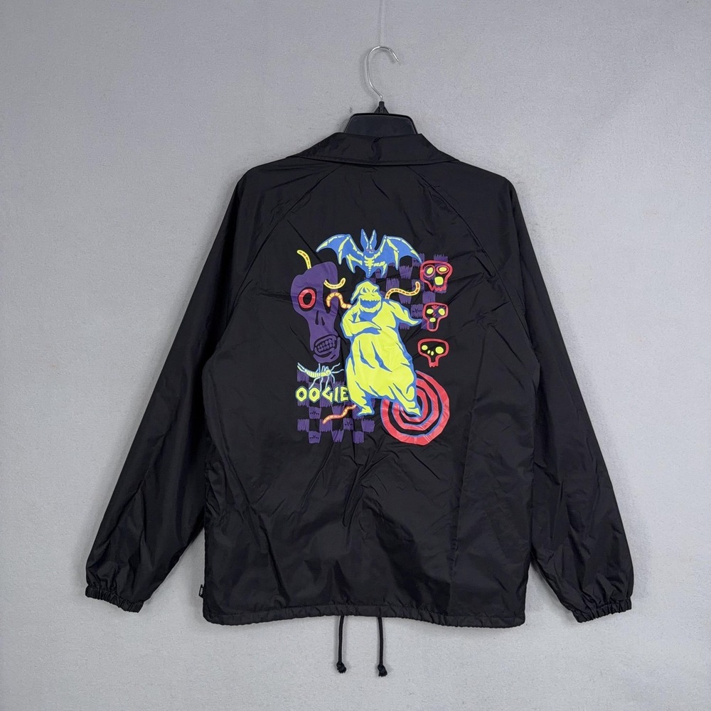 Vans Jacket Mens Medium Black Nightmare Before Christmas Oogie Boogie Coach